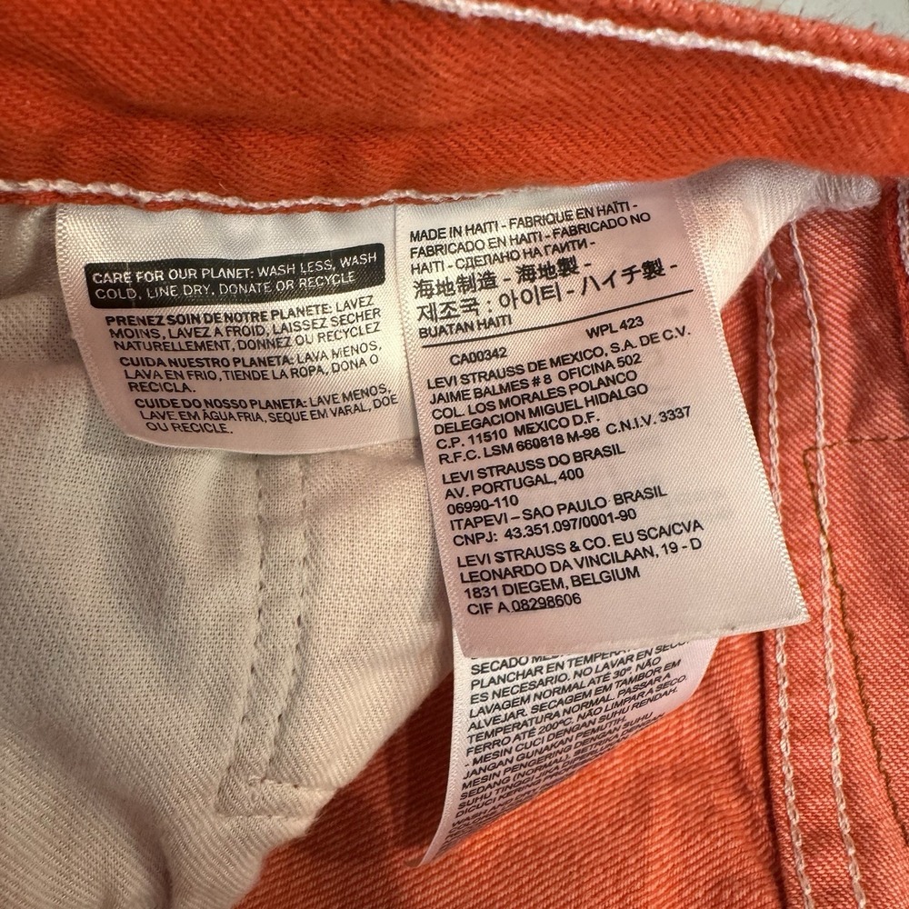 Levi's 501XX Men Jeans 38x 30 Red Denim Straight Button Fly Cotton Logo Vintage - Picture 5 of 10